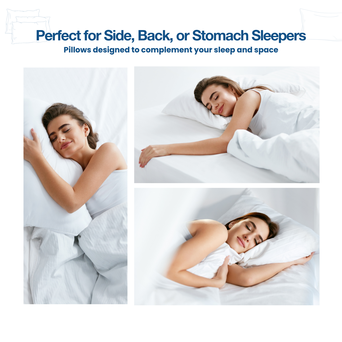 Choice Hotels BLUE LABEL Firm Classic Pillow, Featured at Many Hotels Made in USA