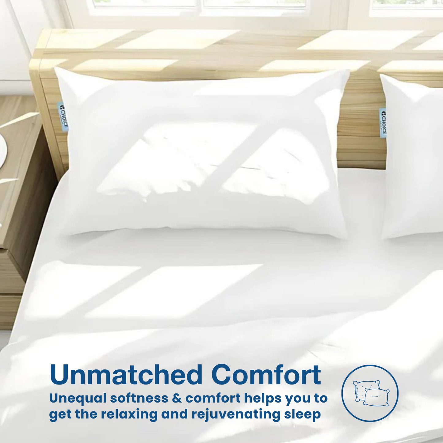 Choice Hotels Pillow, Luxury Bed Pillow for Side Sleepers, Firm Made in USA