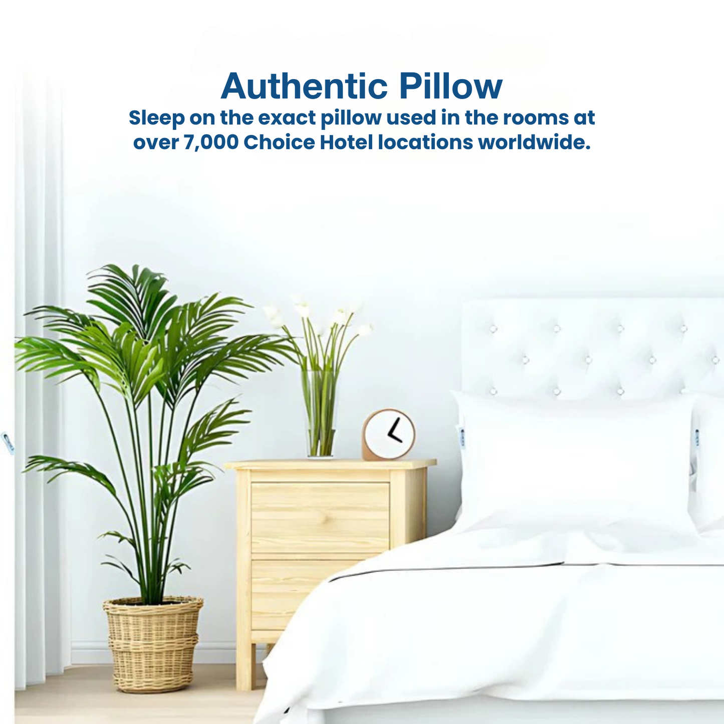 Choice Hotels® Soft & Firm Polyester Pillow Bundle (Includes 2 Pillows) Combo Pack