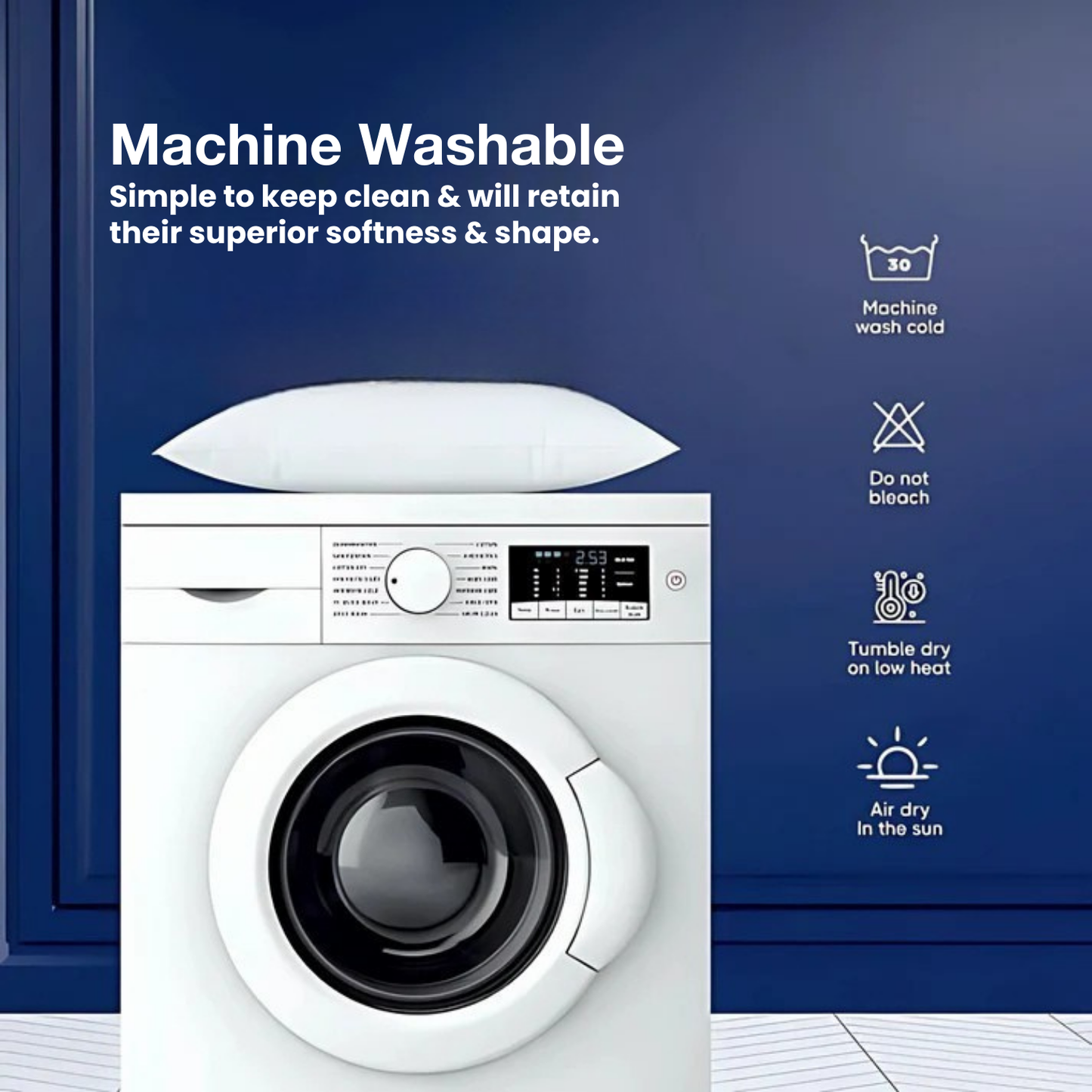 Choice Hotels BLUE LABEL Firm Classic Pillow, Featured at Many Hotels Made in USA